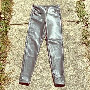 Athleta faux leather leggings small